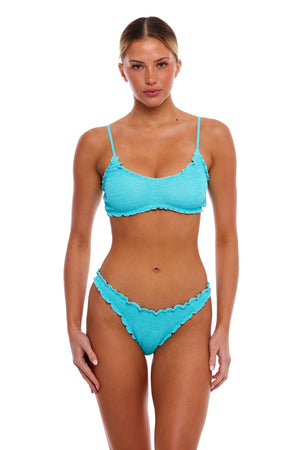 CYPRUS SCALLOPED BRALETTE BIKINI TOP
