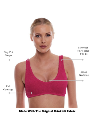 BARCELONA CLASSIC SCOOP FULL COVERAGE BIKINI TOP