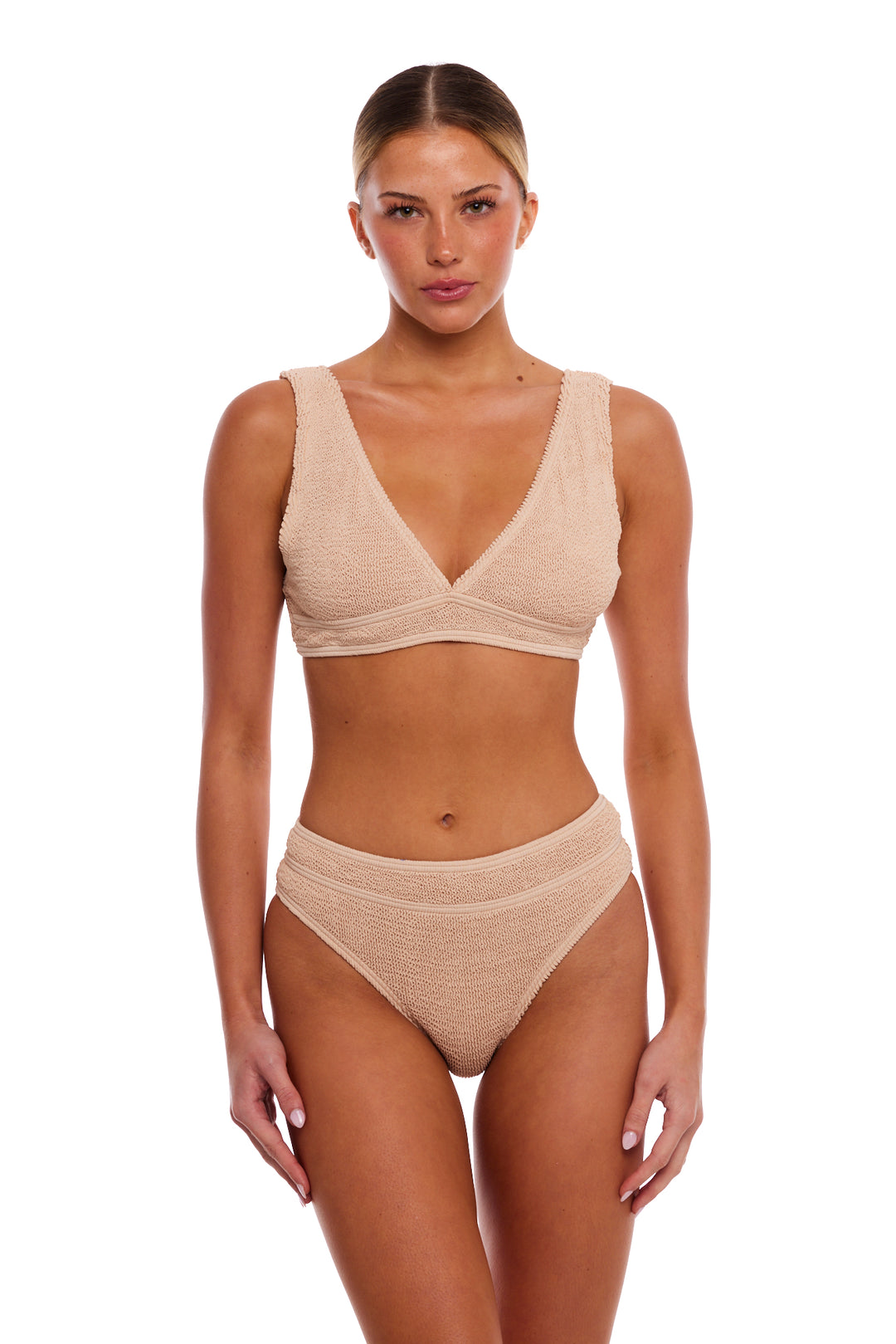 TURKS &amp; CAICOS HIGH-WAISTED FULL COVERAGE BIKINI BOTTOM