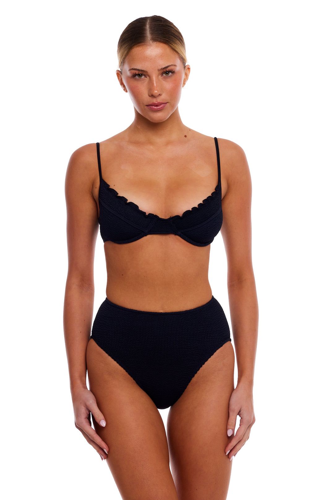 MALIBU SCALLOPED UNDERWIRE BIKINI TOP