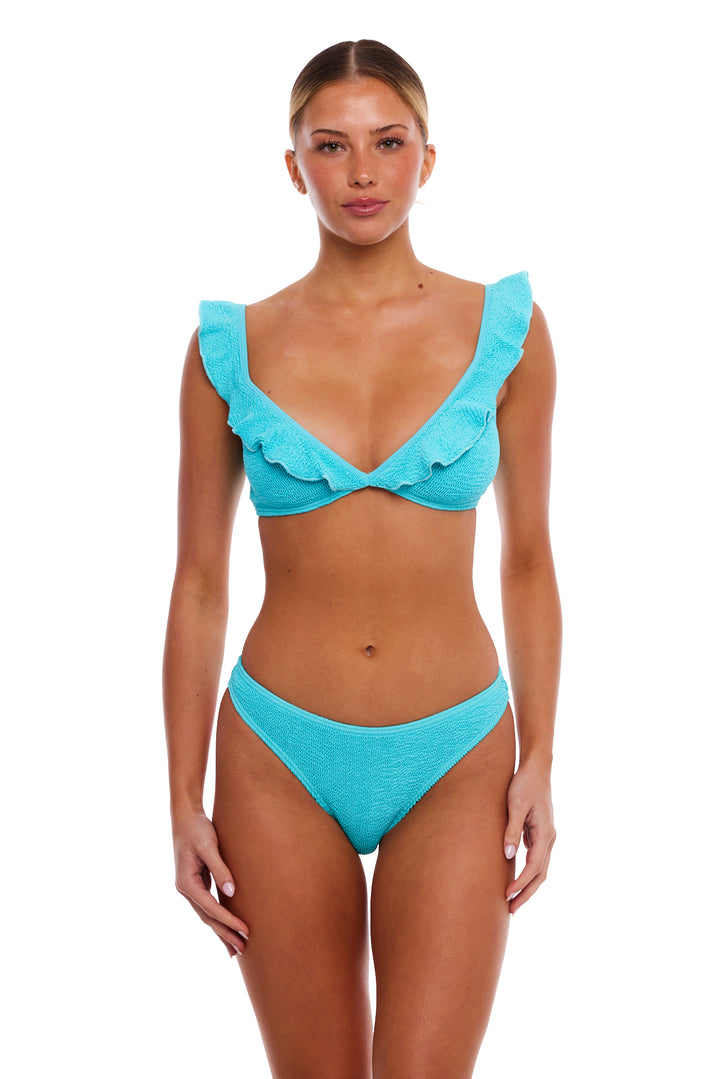 COZUMEL RUFFLES BIKINI TOP