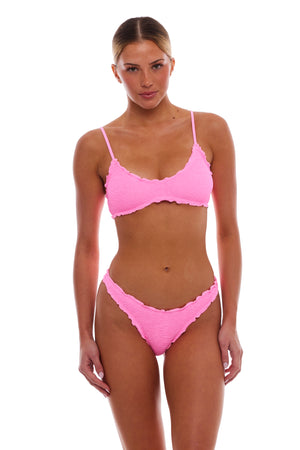 CYPRUS SCALLOPED BRALETTE BIKINI TOP