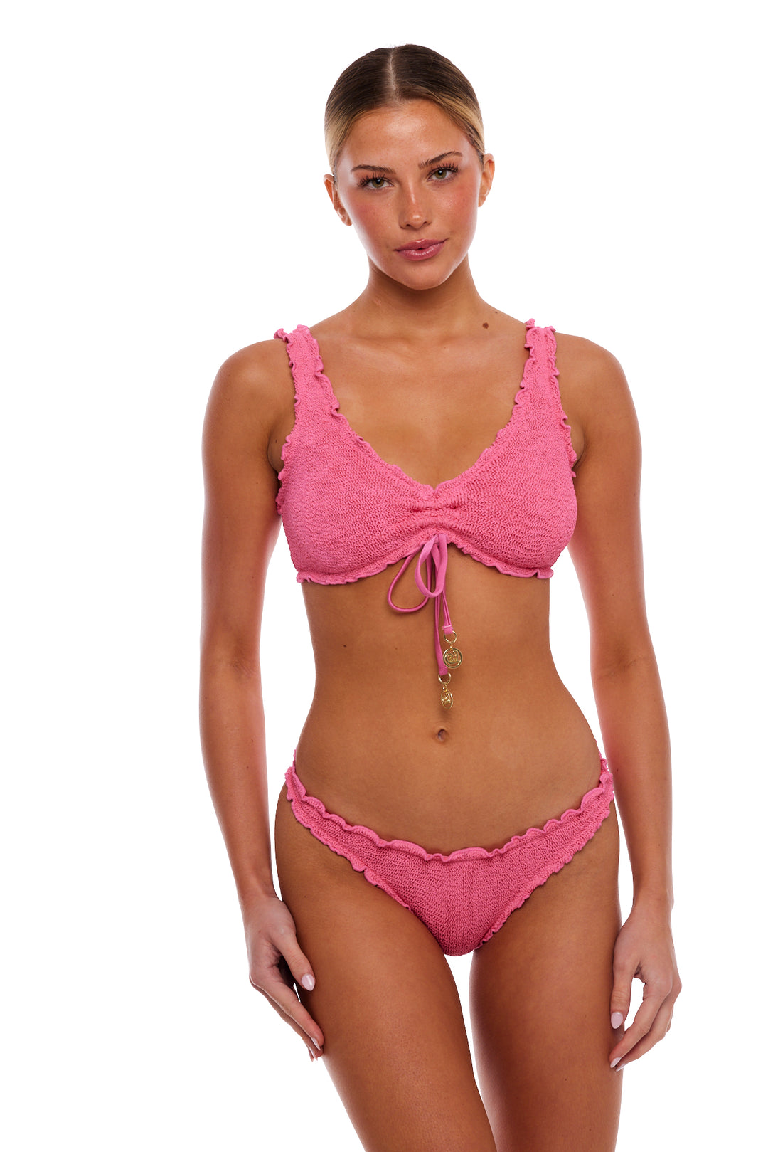 CYPRUS SCALLOPED CHEEKY BIKINI BOTTOM