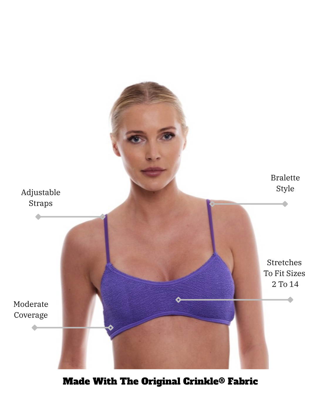 MALDIVES CLASSIC BRALETTE BIKINI TOP