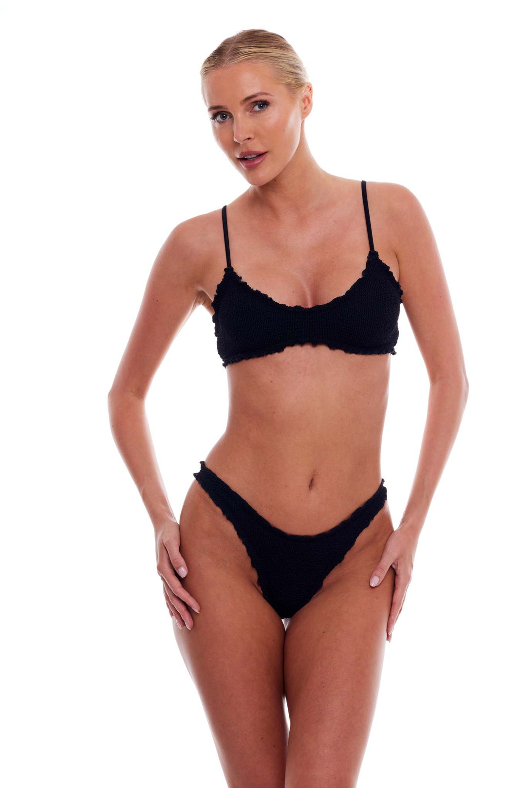 CYPRUS SCALLOPED BRALETTE BIKINI TOP