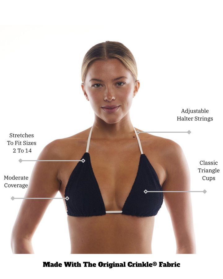 JAMAICA TRIANGLE STRINGS BIKINI TOP