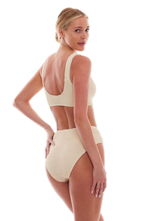 VENICE HIGH-WAISTED FULL COVERAGE BIKINI BOTTOM