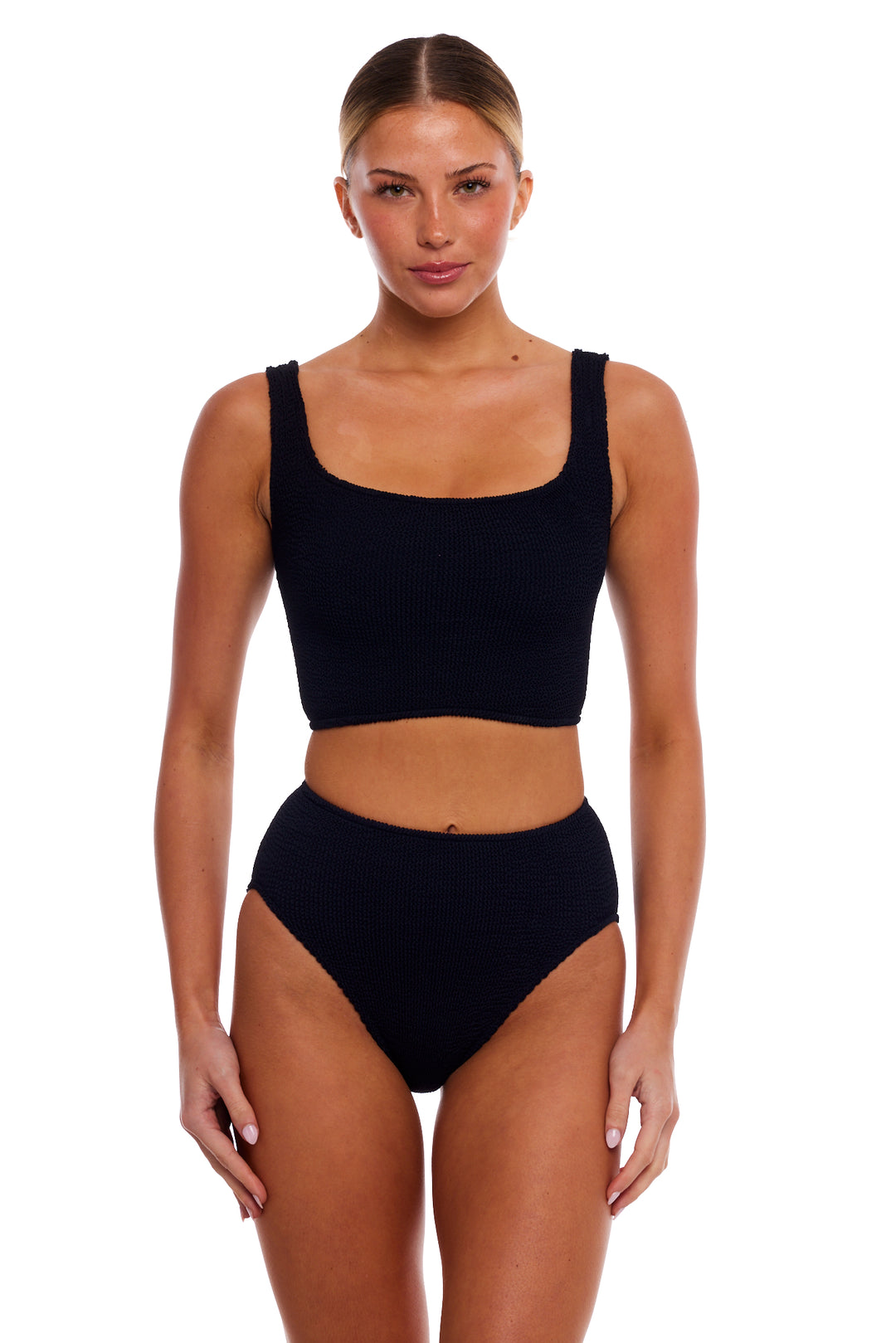 VENICE HIGH-WAISTED FULL COVERAGE BIKINI BOTTOM