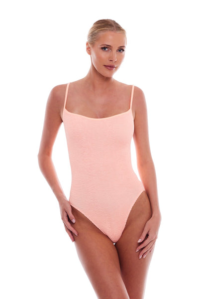 Monte Carlo Spaghetti Straps Swimsuit (Peach)