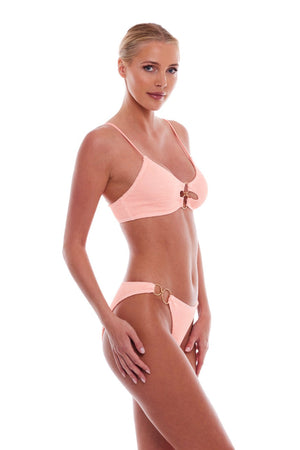 DUBAI MULTI GOLD RING MODERATE COVERAGE BIKINI BOTTOM
