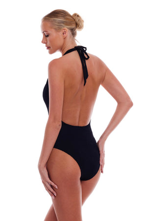 AMSTERDAM DEEP PLUNGE ONE PIECE SWIMSUIT