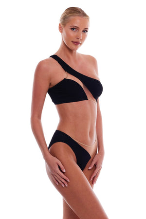 MILOS MESH ONE SHOULDER BIKINI TOP