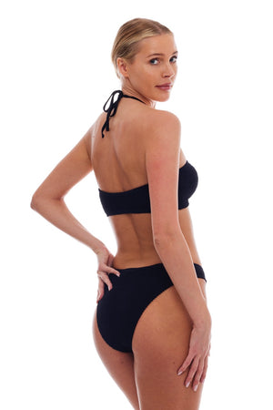 SICILY TORTOISE RING HALTER STRINGS BIKINI TOP