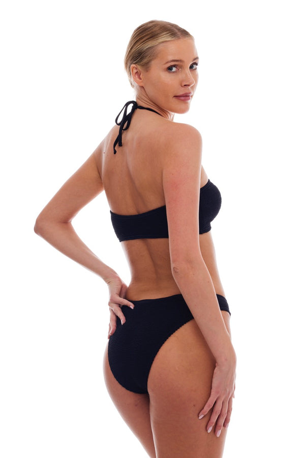 SICILY TORTOISE RING HALTER STRINGS BIKINI TOP