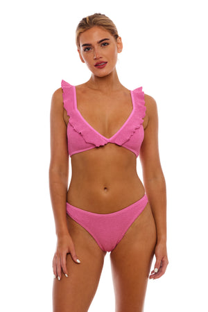 COZUMEL RUFFLES BIKINI TOP