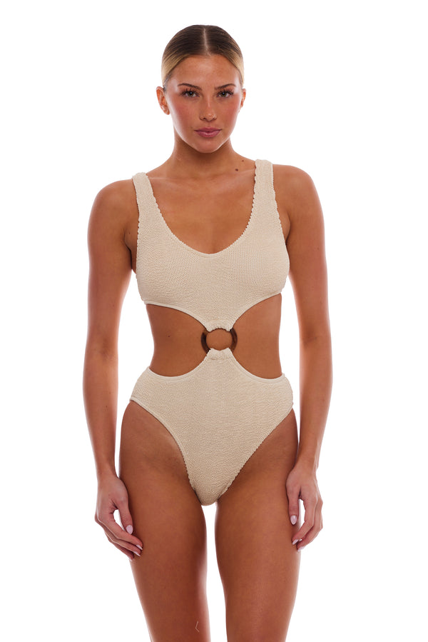 NAPLES TORTOISE RING ONE PIECE SWIMSUIT