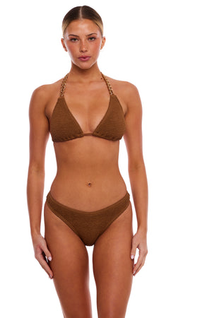 SYDNEY GOLD CHAIN TRIANGLE BIKINI TOP