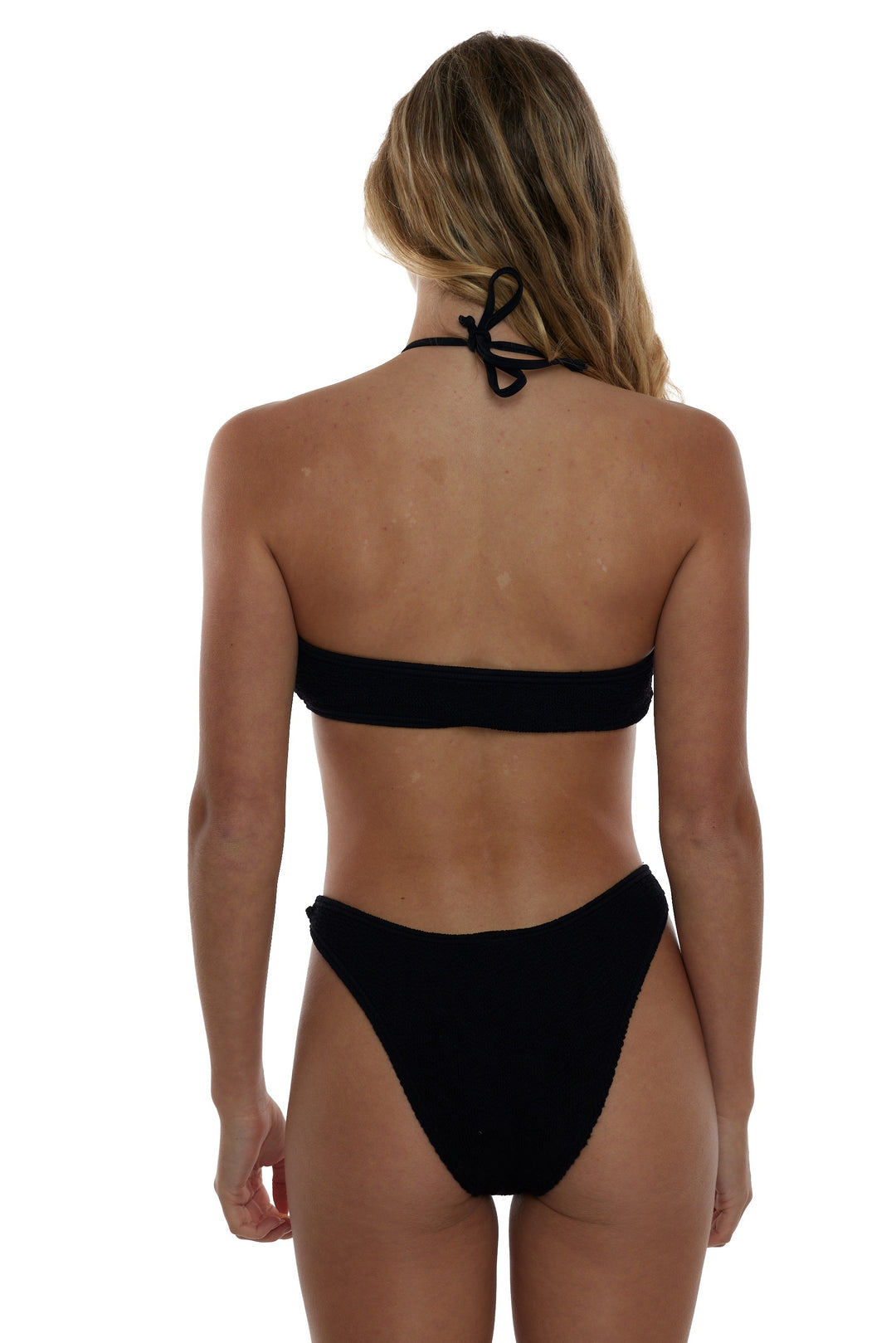 TAHITI GOLD RING HALTER STRINGS BIKINI TOP