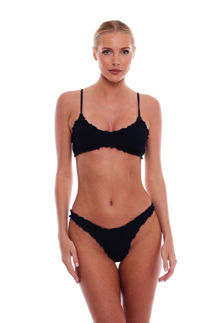 CYPRUS SCALLOPED BRALETTE BIKINI TOP