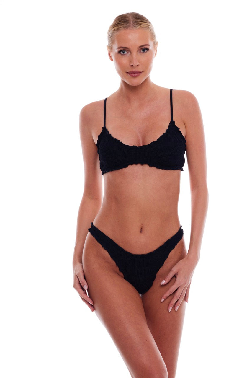 CYPRUS SCALLOPED CHEEKY BIKINI BOTTOM