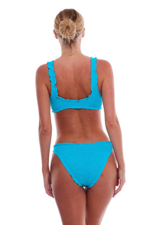 BERMUDA SCALLOPED SCOOP NECK BIKINI TOP