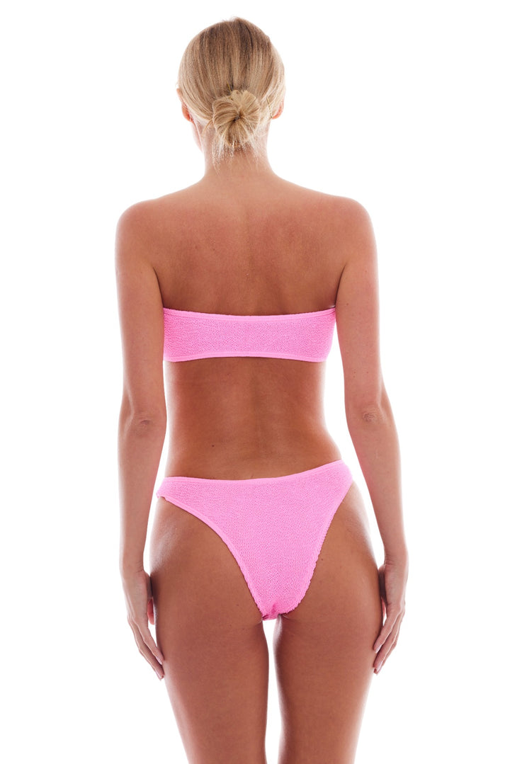 ROSE PALMA BANDEAU BOW BIKINI TOP