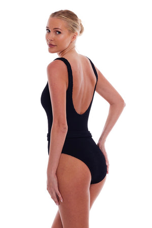 FLORENCE TORTOISE RING BELT ONE PIECE SWIMSUIT