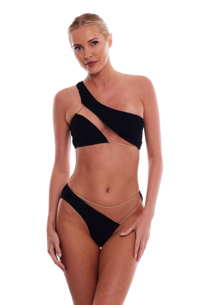 MILOS MESH ONE SHOULDER BIKINI TOP