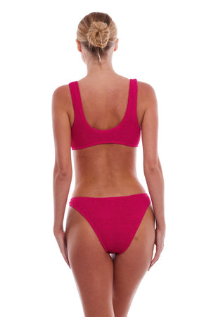 DOHA MULTI-GOLD RING SCOOP BIKINI TOP