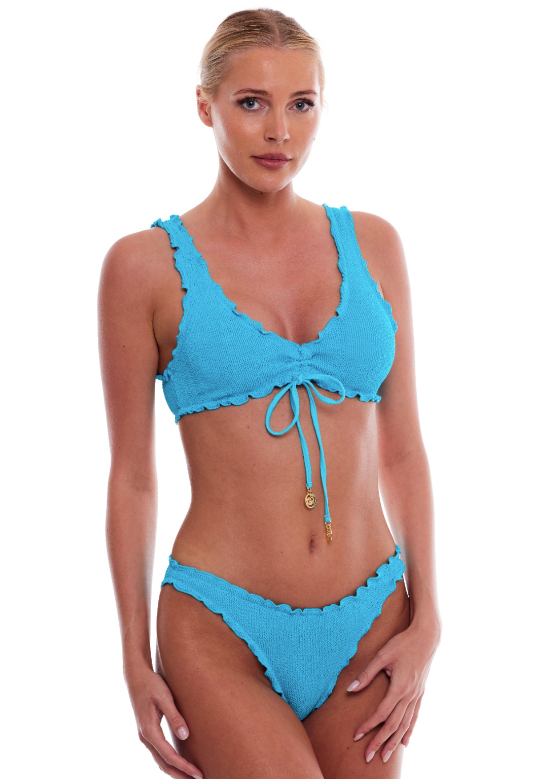 BERMUDA SCALLOPED FULL COVERAGE BIKINI BOTTOM