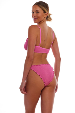 BERMUDA SCALLOPED FULL COVERAGE BIKINI BOTTOM