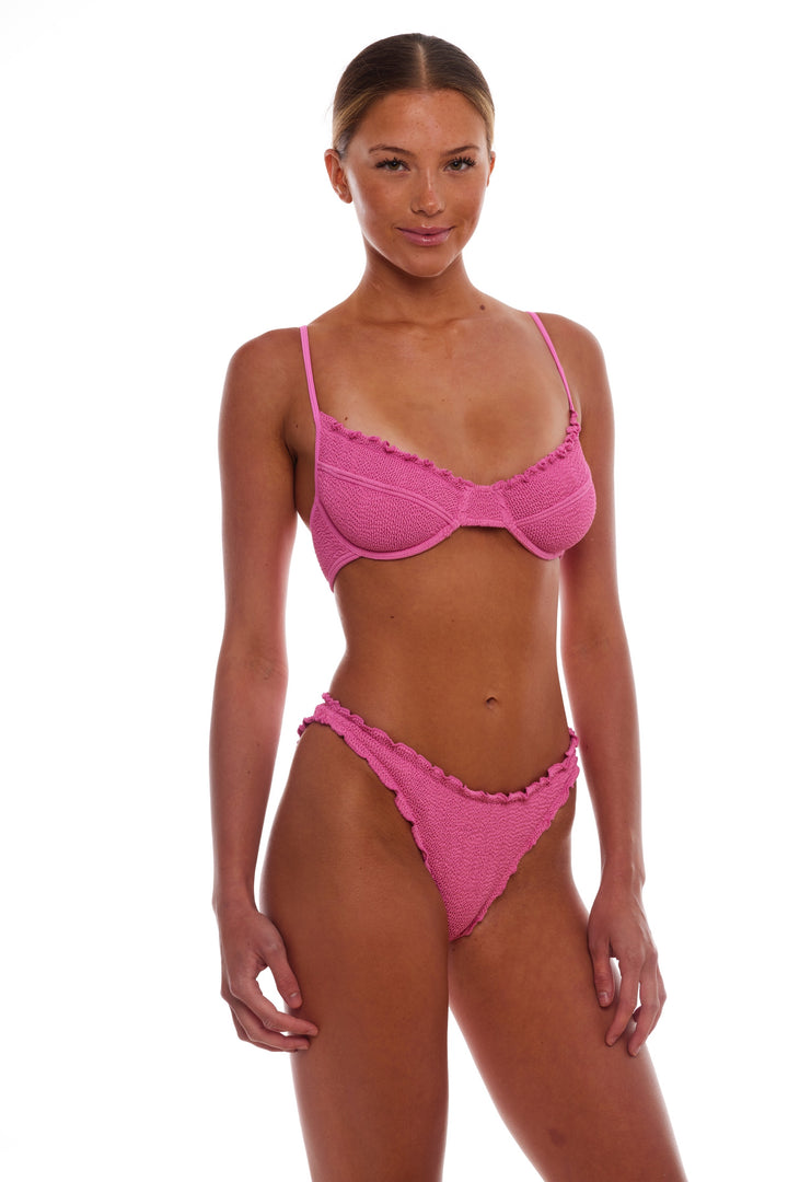 BERMUDA SCALLOPED FULL COVERAGE BIKINI BOTTOM