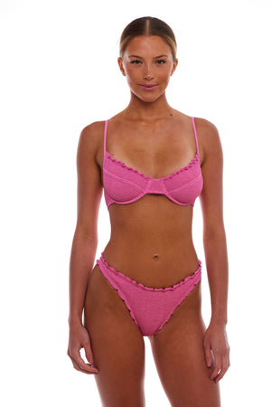 BERMUDA SCALLOPED FULL COVERAGE BIKINI BOTTOM
