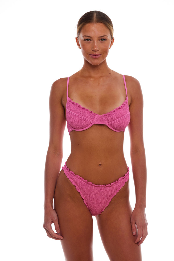 BERMUDA SCALLOPED FULL COVERAGE BIKINI BOTTOM