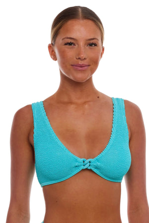 DUBLIN CHAIN SCOOP NECK BIKINI TOP