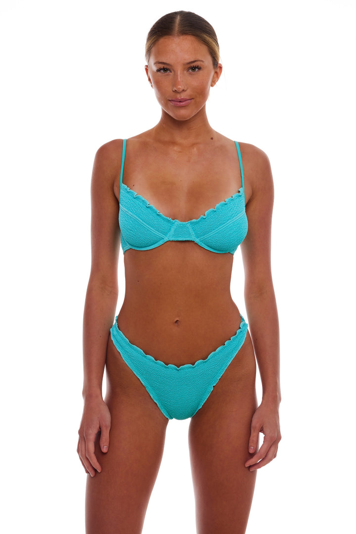 MALIBU SCALLOPED UNDERWIRE BIKINI TOP