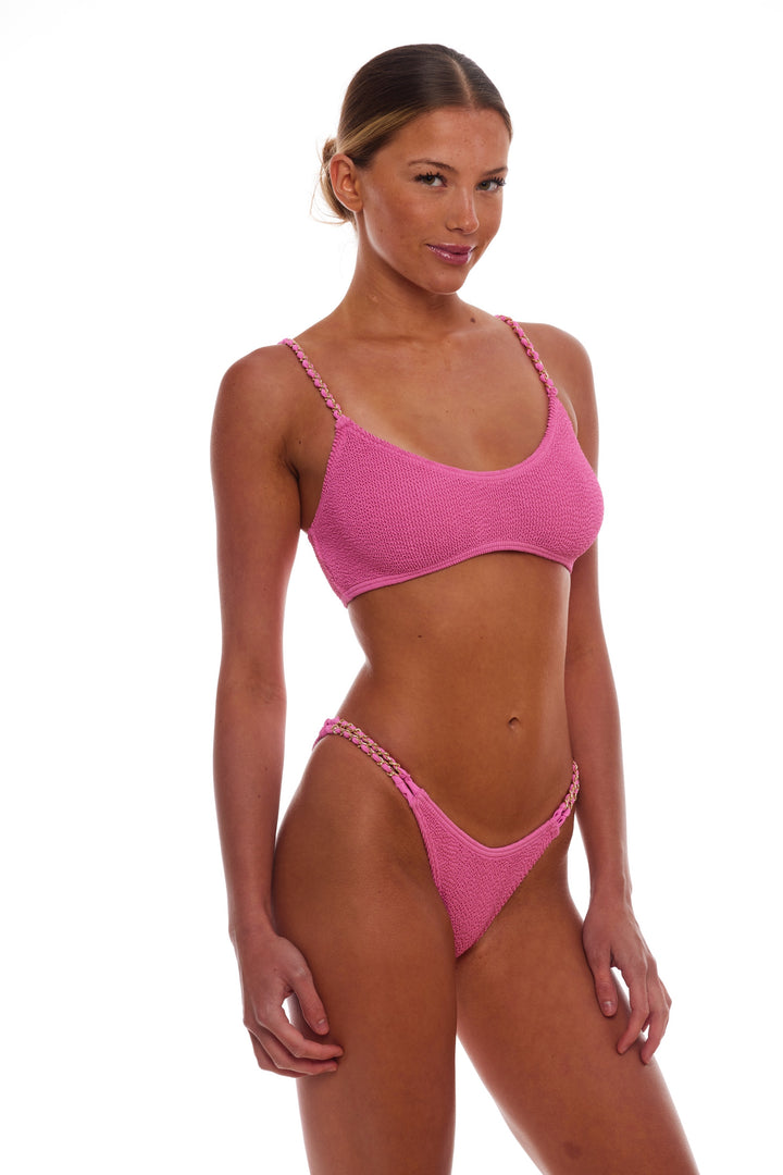 BONDI GOLD CHAIN BRALETTE BIKINI TOP