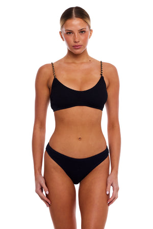 BONDI GOLD CHAIN BRALETTE BIKINI TOP