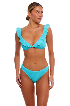 COZUMEL RUFFLES BIKINI TOP