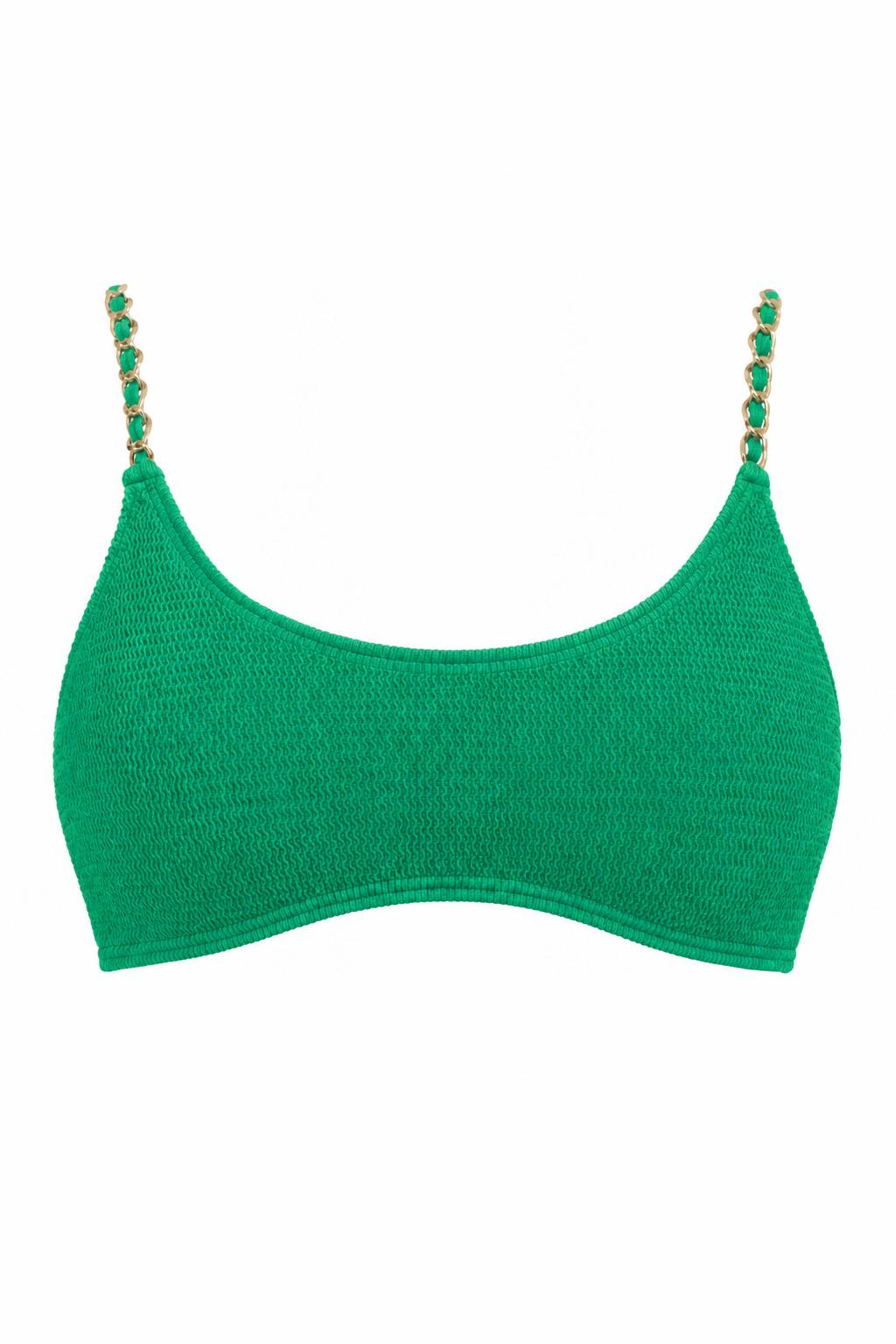 BONDI GOLD CHAIN BRALETTE BIKINI TOP