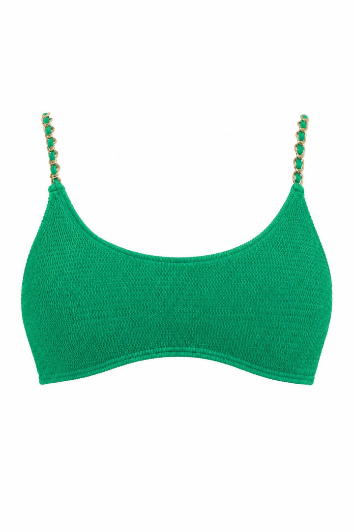 BONDI GOLD CHAIN BRALETTE BIKINI TOP
