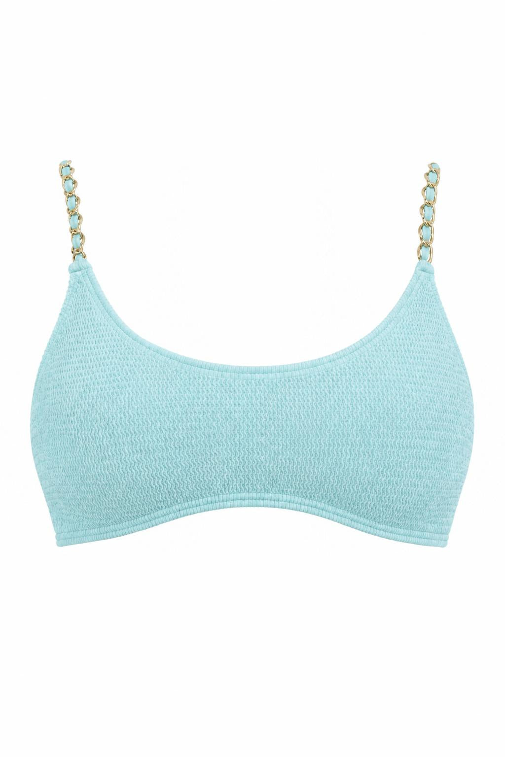 BONDI GOLD CHAIN BRALETTE BIKINI TOP