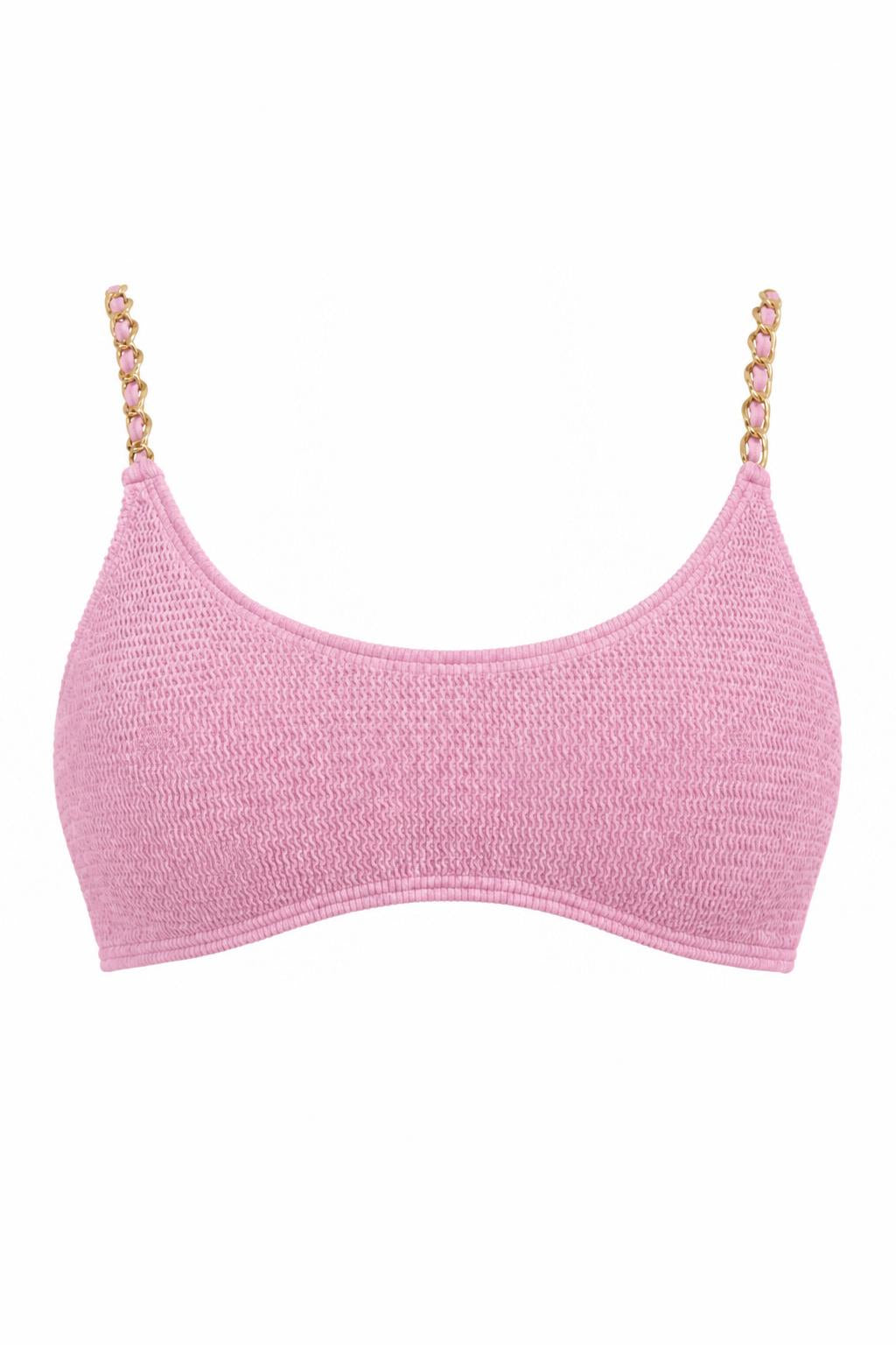 BONDI GOLD CHAIN BRALETTE BIKINI TOP