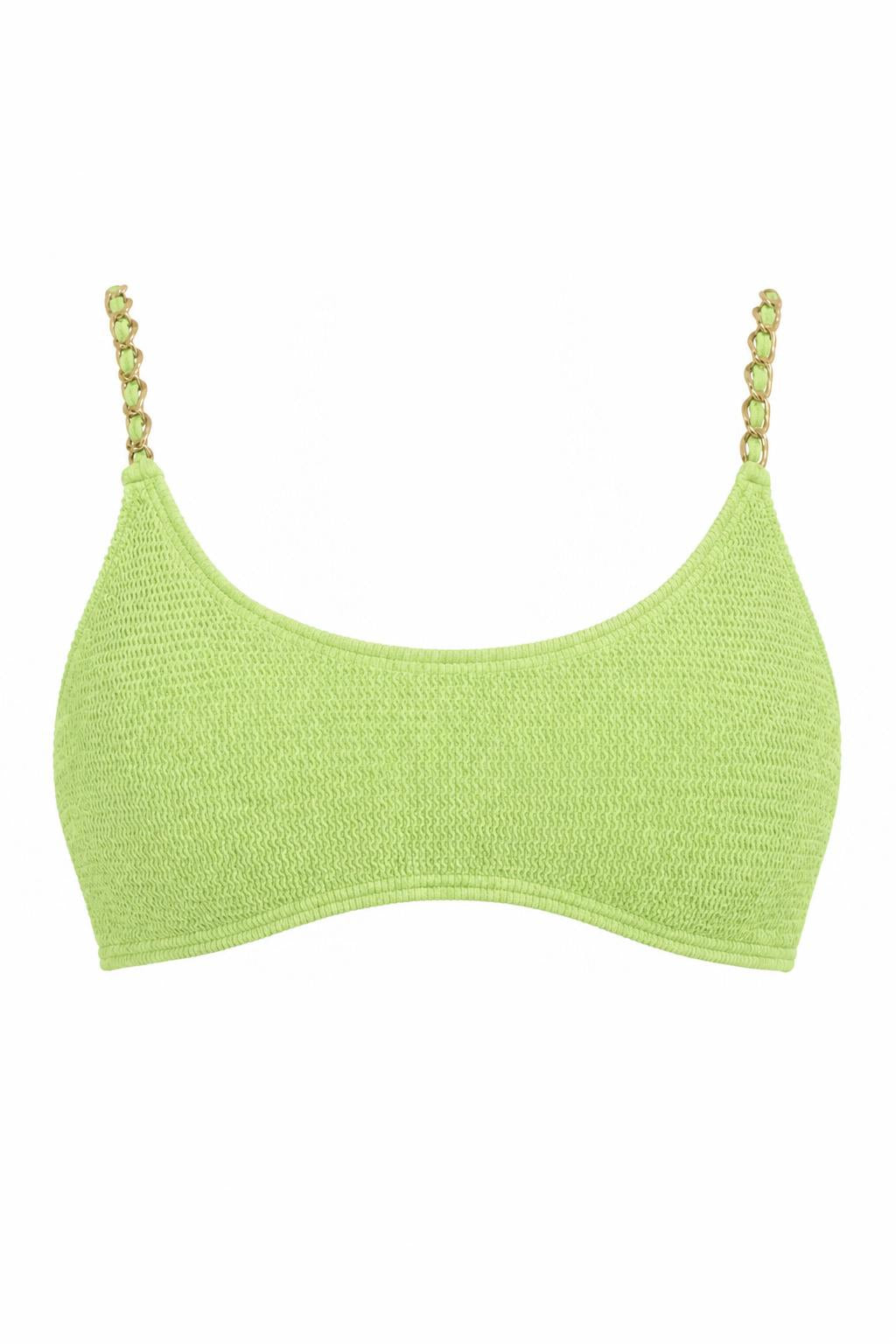 BONDI GOLD CHAIN BRALETTE BIKINI TOP
