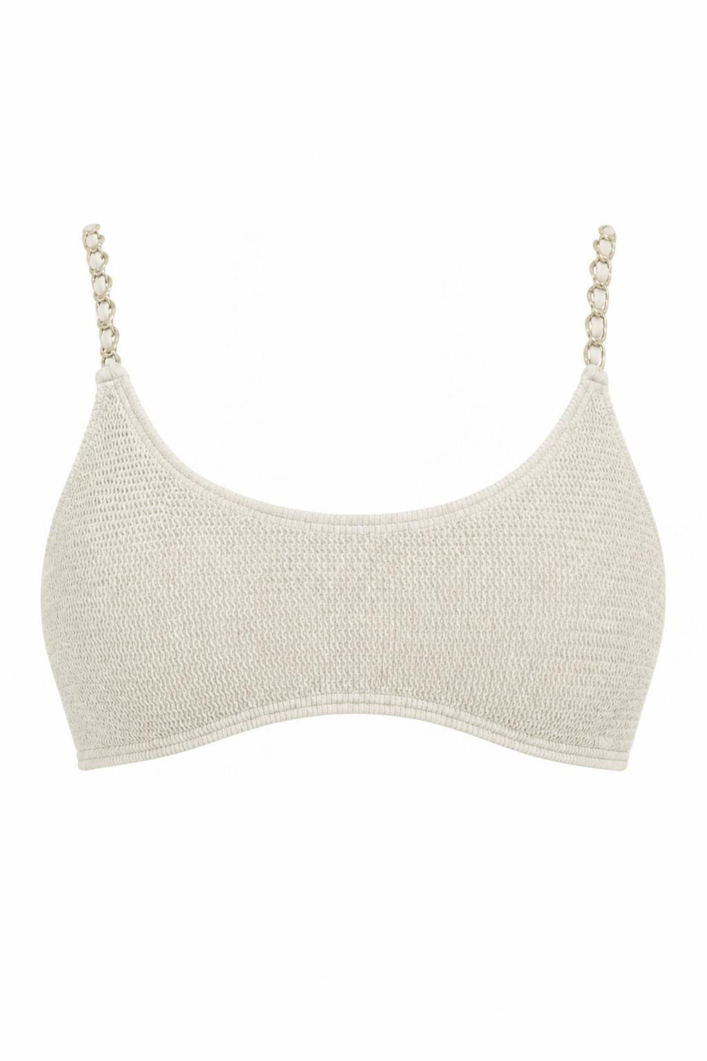 BONDI GOLD CHAIN BRALETTE BIKINI TOP