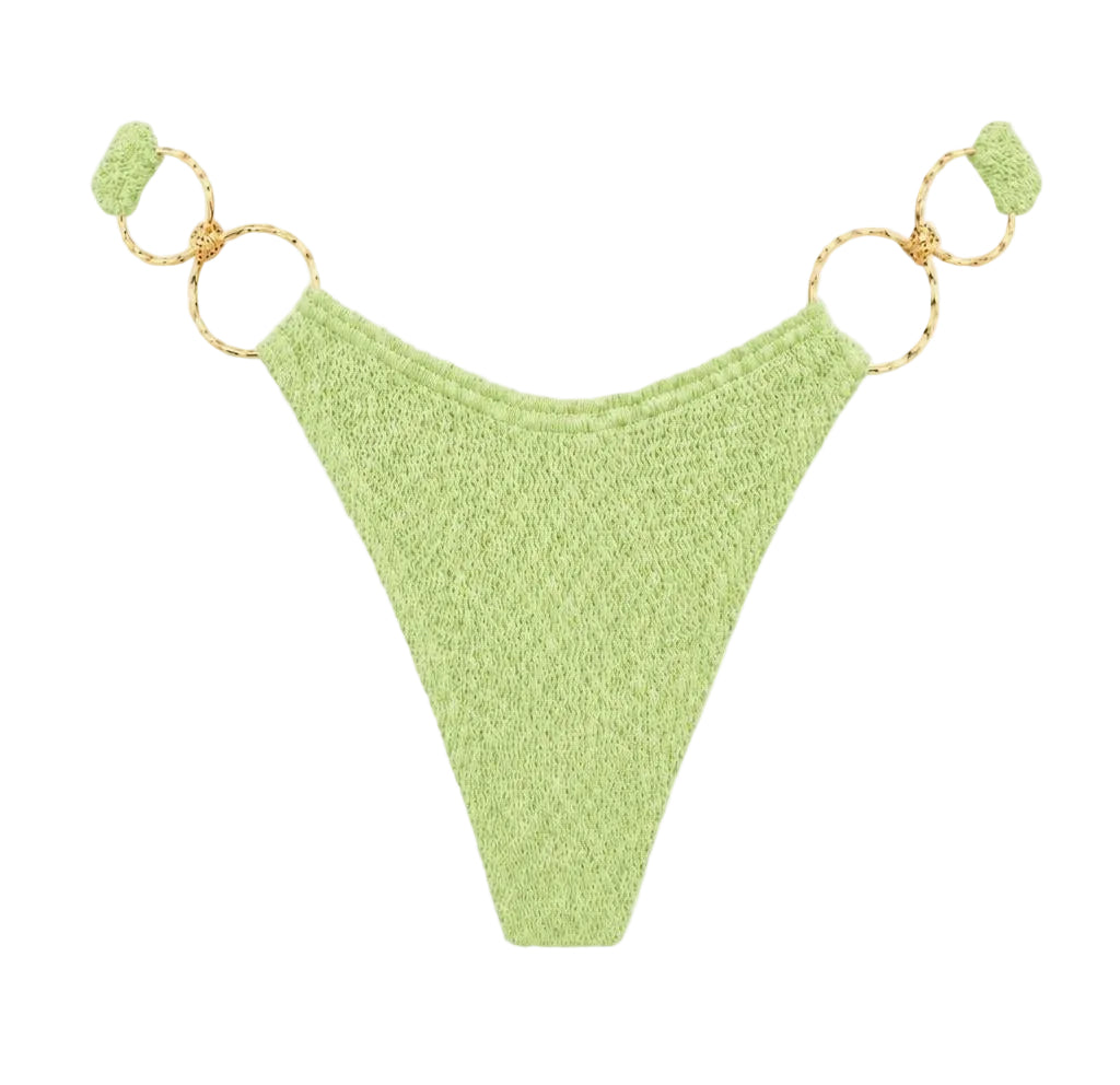 DUBAI MULTI GOLD RING MODERATE COVERAGE BIKINI BOTTOM