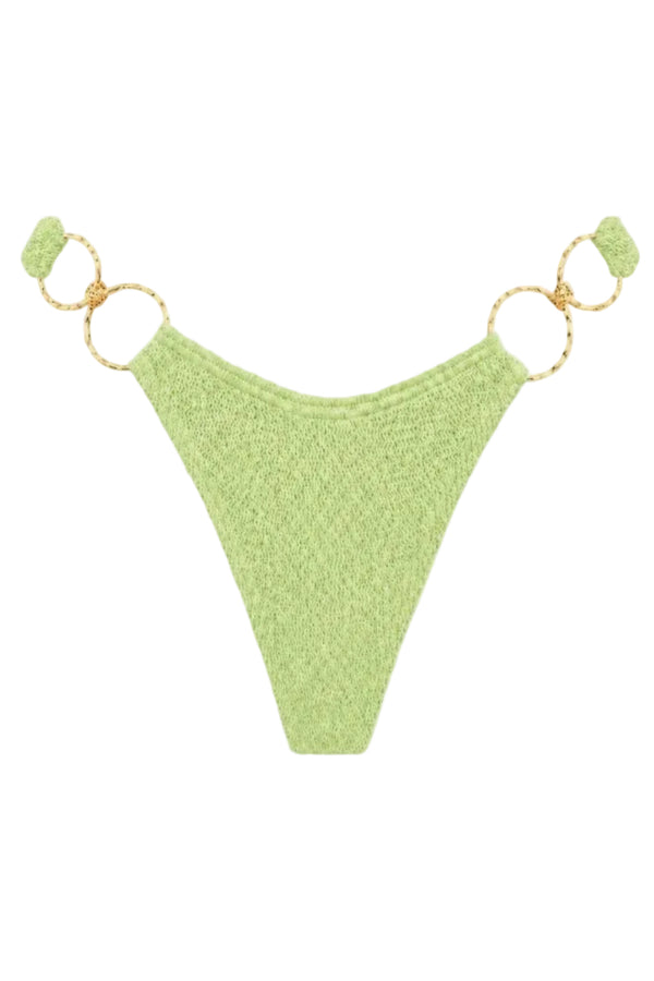 DUBAI MULTI GOLD RING MODERATE COVERAGE BIKINI BOTTOM