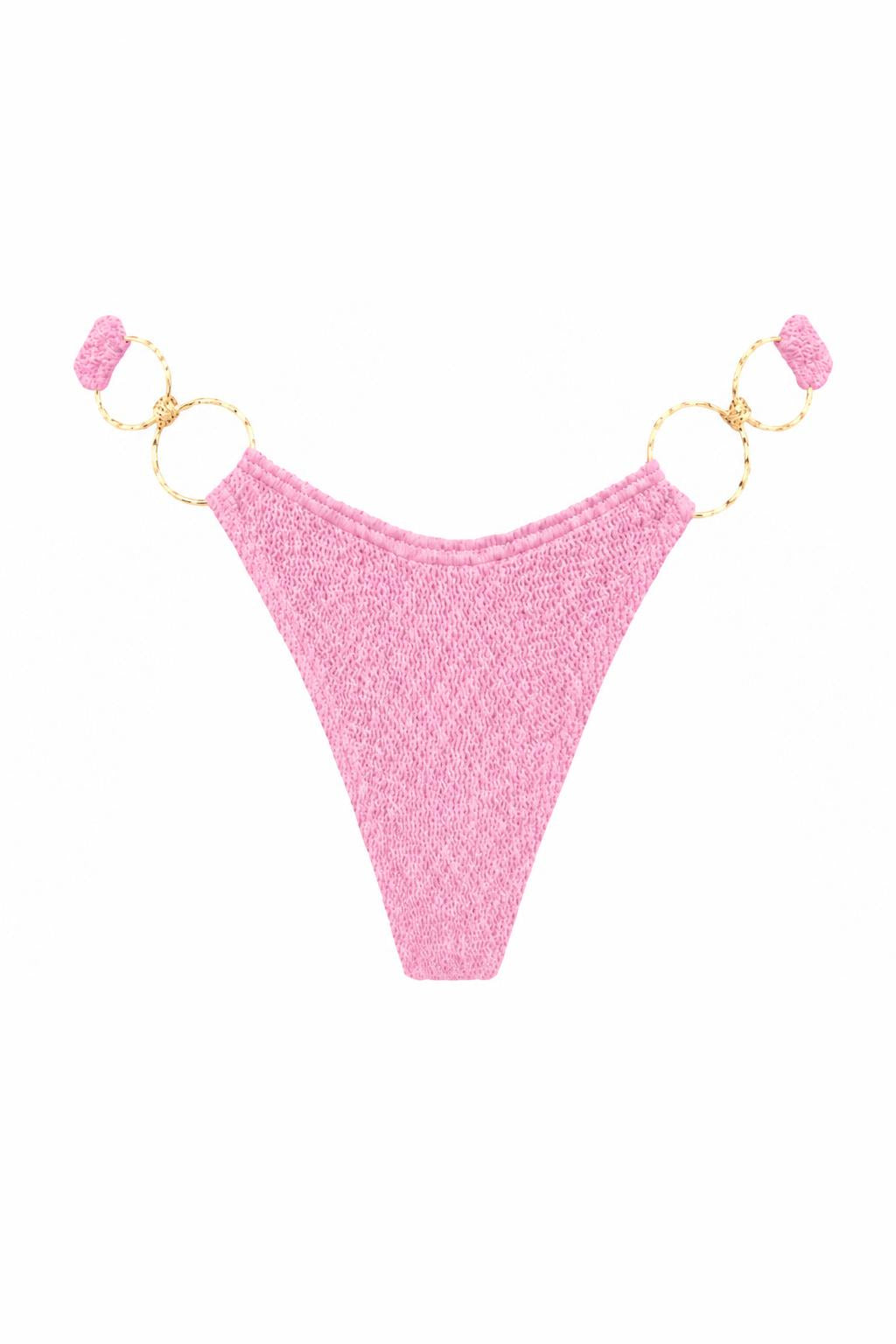 DUBAI MULTI GOLD RING MODERATE COVERAGE BIKINI BOTTOM