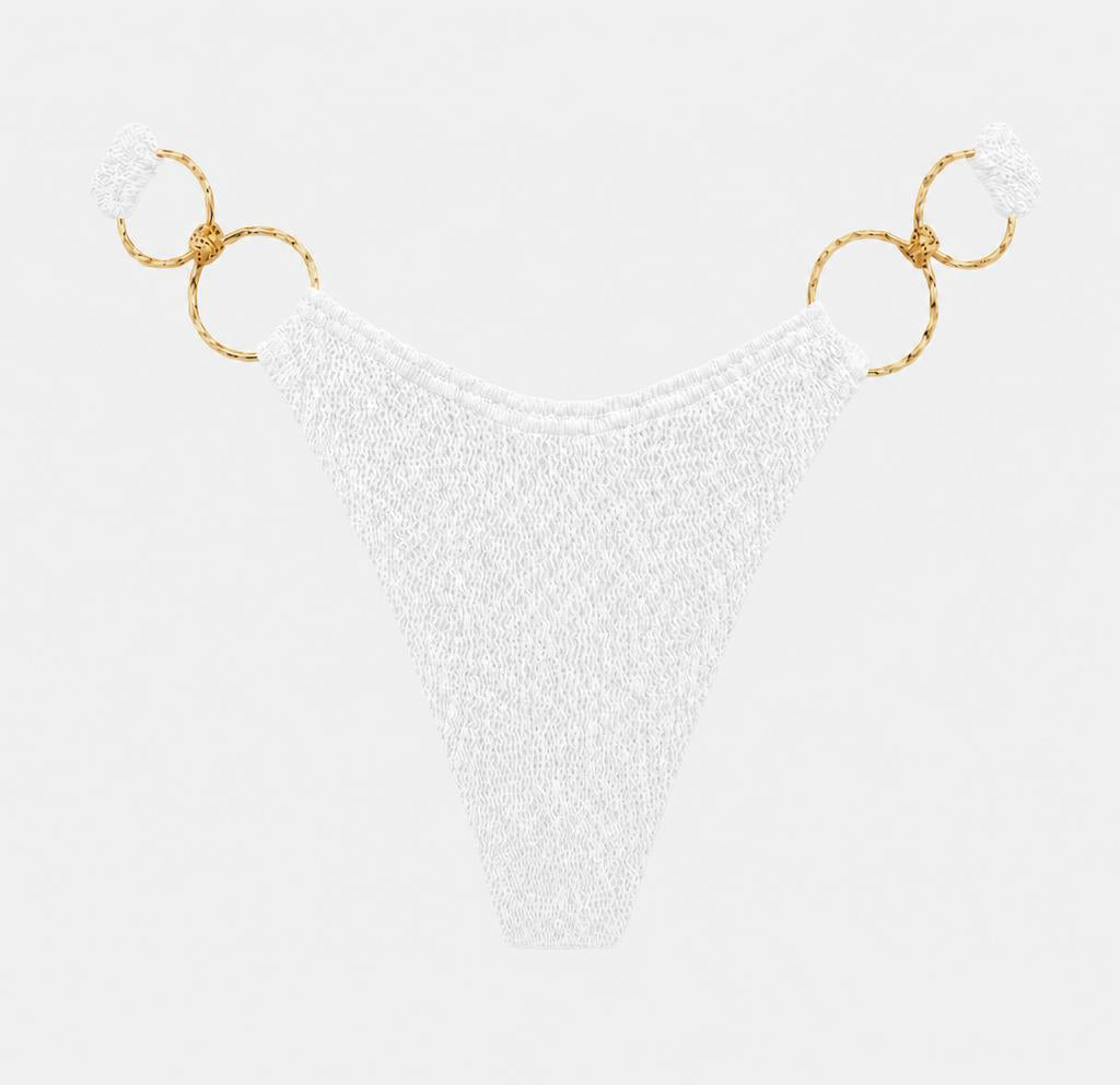 DUBAI MULTI GOLD RING MODERATE COVERAGE BIKINI BOTTOM