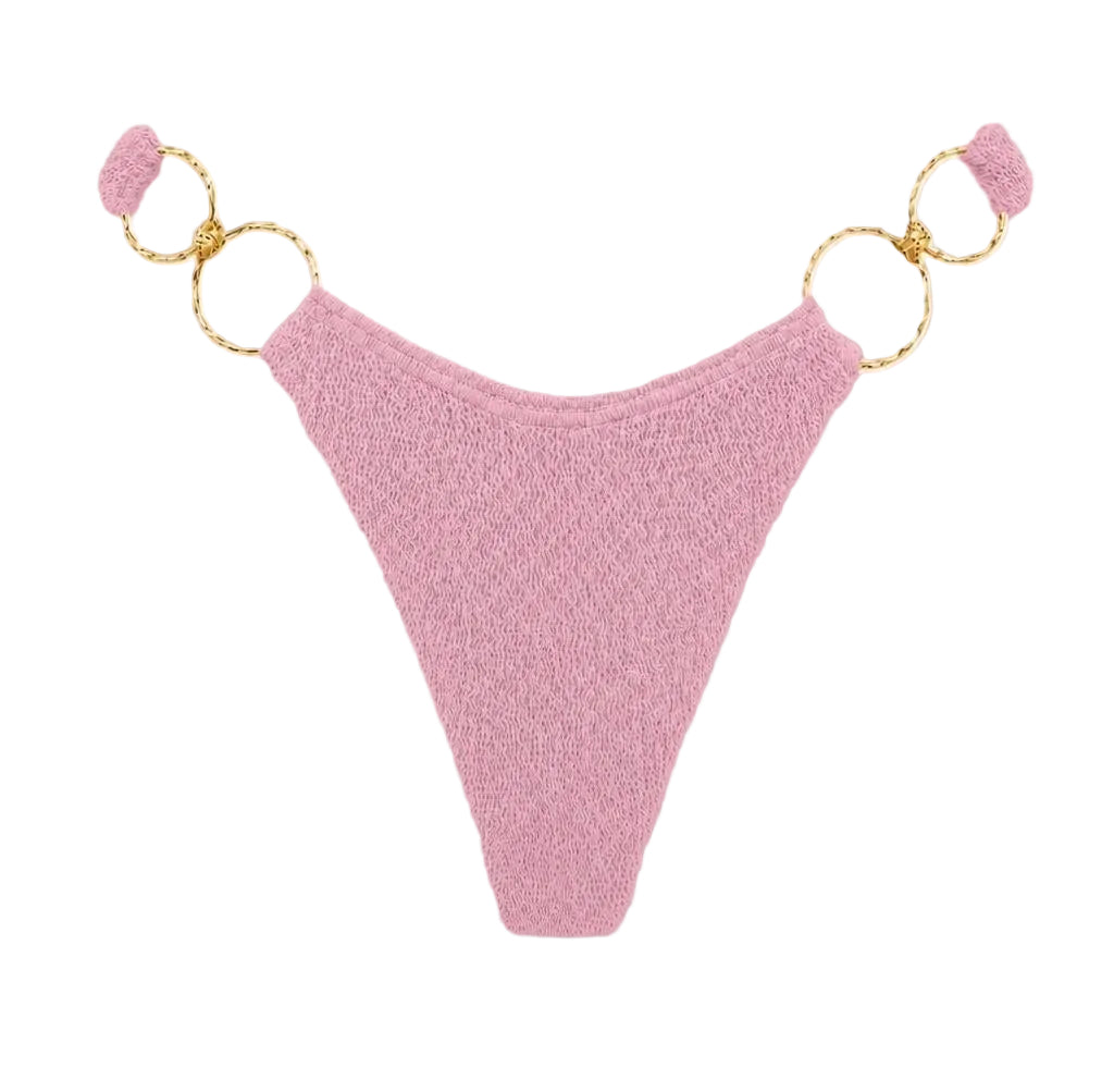 DUBAI MULTI GOLD RING MODERATE COVERAGE BIKINI BOTTOM